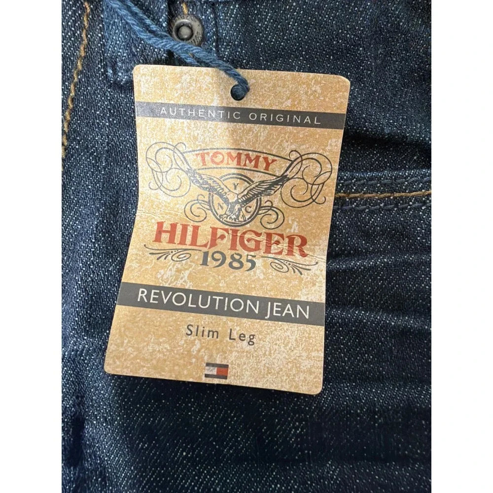New Boys 4T Tommy Hilfiger Slim Jeans & Childrens Place Red Henley Outfit Set